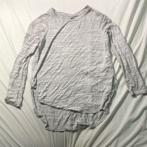 Grey long sleeve shirt size XL 14 with stretchy material